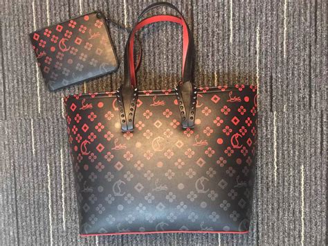 christian louboutin cabata tote bag replica|christian louboutin large cabata tote.